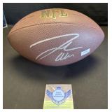 Josh Allen Autographed Football W/ COA.
