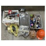 Stainless Sink, Tools, Gate Valves, Hard Hat.