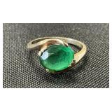 10K Gold & Emerald Ring.