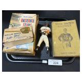 60s Willie Mays Figure, Yank Brown Halfback Book.