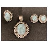 Artie Yellowhorse Sterling Silver & Larimar