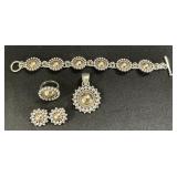 Artie Yellowhorse 14 KT Gold & Sterling Jewelry