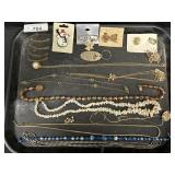 Costume Jewelry, Necklaces, Brooches.
