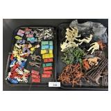 Toy Cars, Army Men, Indians, Scuba Divers.