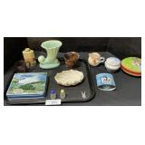 Lenox Dish, Advertising Tins, Nesting Easter Eggs.