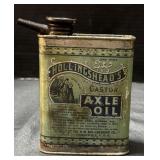 Antique Hollingshead's Castor Axle Oil Tin.