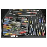 Screwdrivers, File, Trim Removers, Tin Snips.