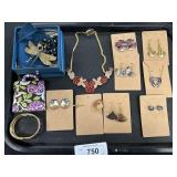 High End Costume Jewelry, Earrings, Necklaces.