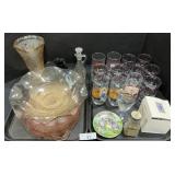 Depression Glass, Coca-Cola & Character Glasses.