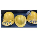 3 Firefighter Helmets.