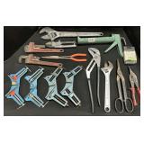 Corner Clamps, Craftsman Wrenches, Tin Snips.