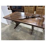 Dark Pine Dining Table.