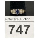 14k Gold Diamond & Sapphire Ring.