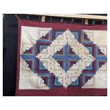 Small Log Cabin Quilt.