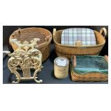 Longaberger Baskets, Oil Paint, Magazine Rack.