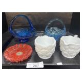 Westmoreland Milk Glass Creamer & Sugar.