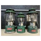 3 Coleman Lanterns.