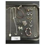 Costume Jewelry, Rings, Necklaces, Bracelet.