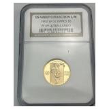 90% NGC Slab 1992-W 5 Dollar XXV Olympics Coin.