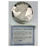 .999 Silver Half Pound 1996 Silver Eagle Proof.