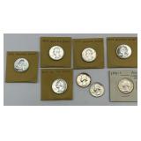 7 90% 1950-1954 Washington Quarters, 1976 Quarter