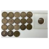 19 1857-1858 Flying Eagle Pennies.