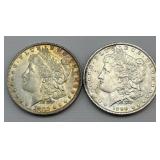 High Grade 90% Silver 1880-O & 1890 Morgan $1.