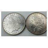 High Grade 90% Silver 1888 & 1891 Morgan $1.