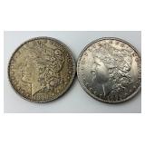 High Grade 90% Silver 1898 & 1903 Morgan $1.