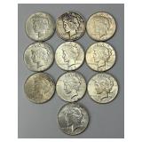 10 90% Silver 1922-1935 Peace Dollars
