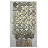 41 90% Silver 1934-1947 Walking Liberty Halves