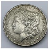 High Grade 90% Silver 1903 Morgan $1.