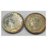 High Grade 90% Silver 1881-O & 1889 Morgan $1.