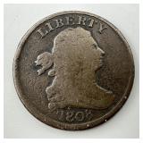 1808 Draped Bust Half Cent.