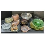 Depression, EAPG Glass Bowls, Royal Teapot.