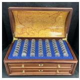 728 Uncirculated State Quarters W/ Chest.