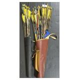Archery Arrows w/ Quivers.