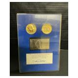 23Kt Gold Stamp, Goldplated Bicentennial Halves.