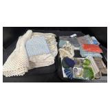 Fabric, Beads, Mesh Purses.