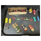 Crackerjack Tootsie Toys, Tin Cars, Football Toys.