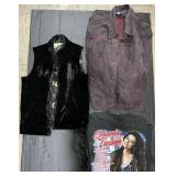 Shania Twain Graphic Tee, Jean Jacket, Vest.