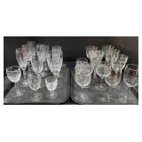 Large Lot Of Stemware Glasses.