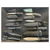 8 Tactical Fixed Blade Knives, Gerber, SOG, THS.