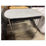 Mid-Century Modern Porcelain Enamel Dining Table.