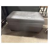 Vinyl Tufted Ottoman/Chest.