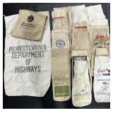Vintage Lead Shot Bags, Pa Department Highway Bags