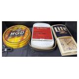 3 Beer Brand Advertising Signs & Clocks.