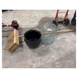Glass Carboy, Cast Steel Cauldron, 16in Street