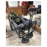 Foldable Canvas Wagon, Camo Backpack.
