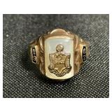 10K Gold 1962 Class Ring.